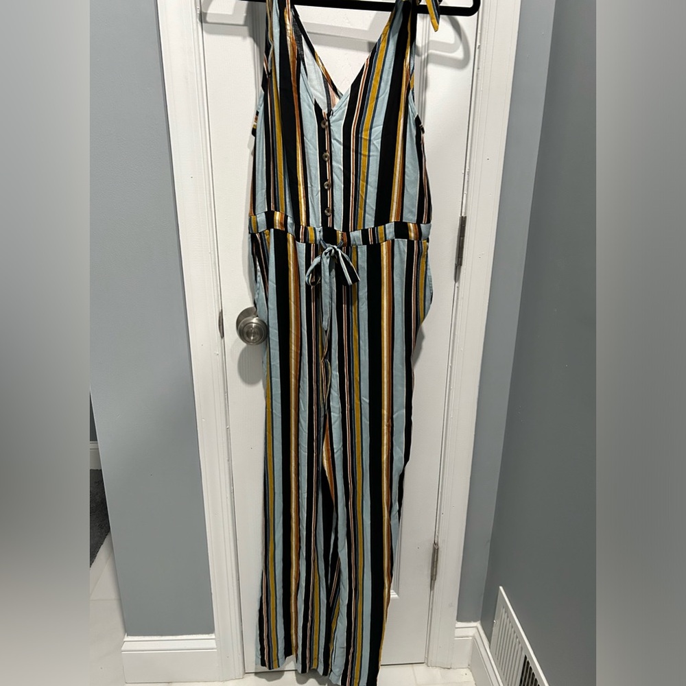 Multicolored Sleeveless Jumpsuit